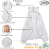 688af107f30682012757aa909df0839b396bf2dab619f048c59a4.jpg Channing & Yates Premium Organic Baby Towel Set - Soft Viscose Bamboo Hooded Towel & Washcloth - Girl & Boy Bath Essentials (Beige/White)