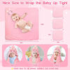 688af158348106428a45be9ff762899ddd7cc4e3a5d07eeba2a5a.jpg 4 PCS Hooded Baby Towels, Absorbent Baby Bath Towel, Soft Baby Towels and 3 PCS Baby Washcloths for Newborns, Toddlers, and Kids, 32x32 in Baby Towel with Hood for Boy and Girl (Pink Kittens)