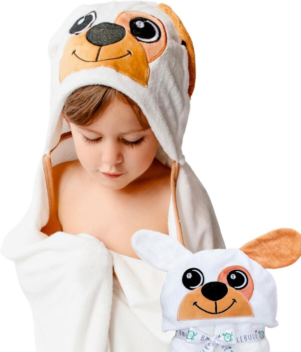 688af18966a3660c3a302b06271698b0bd96aa00990b542e10bf3.jpg Hooded Baby Towel - Ultra Soft & Absorbent Rayon derived from Bamboo - Cute Animal Design - Large 35.4 x 35.4 inches - Perfect for Newborns & Toddlers - Elephant