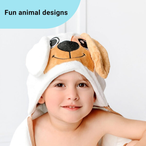 688af18fbbeb148eebfc2d43e4739ebfa5a35e95a7bf689155c25.jpg Hooded Baby Towel - Ultra Soft & Absorbent Rayon derived from Bamboo - Cute Animal Design - Large 35.4 x 35.4 inches - Perfect for Newborns & Toddlers - Elephant