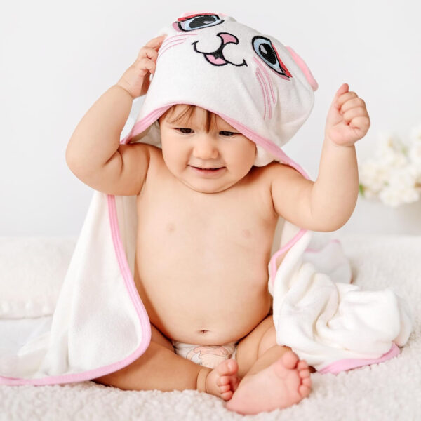 688af19362ebf69ce0fb4193902aa6de4df67e731db0ddd91b553.jpg Hooded Baby Towel - Ultra Soft & Absorbent Rayon derived from Bamboo - Cute Animal Design - Large 35.4 x 35.4 inches - Perfect for Newborns & Toddlers - Elephant