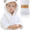 Channing & Yates - Premium Baby Robe - Toddler Robe - Organic Bamboo Hooded Bathrobe Towel - Thick & Soft