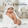 688af2a2f3463815694876d86fa8155506b39699e28b9ac3d9280.jpg MINIBOO Hooded Baby Towels for Newborn & Toddler - Super Soft Baby Bath Towels with Hood, Highly Absorbent Viscose Made from Bamboo Hooded Towel for Boys, Girls, Newborn Essentials.