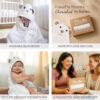 688af2aac45f75d6aa0540c549dc3728cfe8bcd5823abbfcdcd8f.jpg MINIBOO Hooded Baby Towels for Newborn & Toddler - Super Soft Baby Bath Towels with Hood, Highly Absorbent Viscose Made from Bamboo Hooded Towel for Boys, Girls, Newborn Essentials.