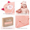 688af2afa1732fa776896a3d3139f3d9bac25c247b00eaf349efa.jpg MINIBOO Hooded Baby Towels for Newborn & Toddler - Super Soft Baby Bath Towels with Hood, Highly Absorbent Viscose Made from Bamboo Hooded Towel for Boys, Girls, Newborn Essentials.
