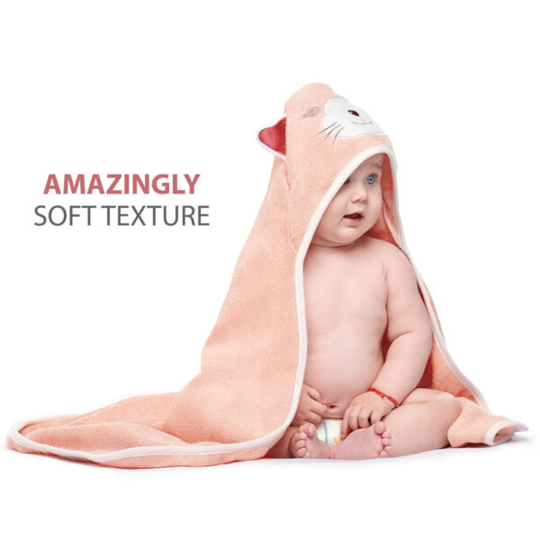 688af2b36dbf74809aaa36a348ab7b4f25ae0d8b5533d602c53a5.jpg MINIBOO Hooded Baby Towels for Newborn & Toddler - Super Soft Baby Bath Towels with Hood, Highly Absorbent Viscose Made from Bamboo Hooded Towel for Boys, Girls, Newborn Essentials.