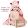 688af2b5e6e158c7e3eb4f4112d63b1b3efb5dbf19c96f139865a.jpg MINIBOO Hooded Baby Towels for Newborn & Toddler - Super Soft Baby Bath Towels with Hood, Highly Absorbent Viscose Made from Bamboo Hooded Towel for Boys, Girls, Newborn Essentials.