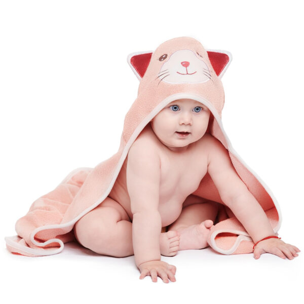 688af2b71a6a48877deb1614efc80f0f1671bb54b7b3ce0b5ef17.jpg MINIBOO Hooded Baby Towels for Newborn & Toddler - Super Soft Baby Bath Towels with Hood, Highly Absorbent Viscose Made from Bamboo Hooded Towel for Boys, Girls, Newborn Essentials.