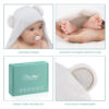 688af2bbc8426817c83fa59ebcf93535749e98ff388c8cb8611ae.jpg MINIBOO Hooded Baby Towels for Newborn & Toddler - Super Soft Baby Bath Towels with Hood, Highly Absorbent Viscose Made from Bamboo Hooded Towel for Boys, Girls, Newborn Essentials.