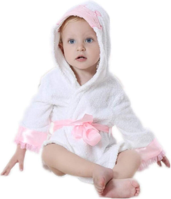 688af30a2364a9fe81046f02ebbe3b643efb325208e21a8076397.jpg Baby Girl Bathrobes Wash Waddle Princess Crown Hooded Robe Girls Bath Robe Towel Terry Cotton Ultra Absorbent