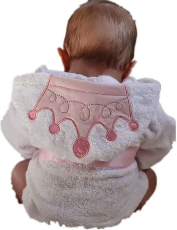 688af30ed60f16616aec48ce04cdc0f910f38f41325afd0f8523c.jpg Baby Girl Bathrobes Wash Waddle Princess Crown Hooded Robe Girls Bath Robe Towel Terry Cotton Ultra Absorbent