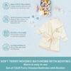 Spasilk 100% Cotton Hooded Terry Bathrobe with Booties Baby One Size Gifts — Shower