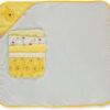 688af3f7ea0451df40532eaa3596be921b139bc83a8e53c1db1e8.jpg Cudlie Accessories Disney Baby Winnie The Pooh Hooded Towel with 5 Piece Washcloth Set, Honey Collector Print, GS71798, Yellow
