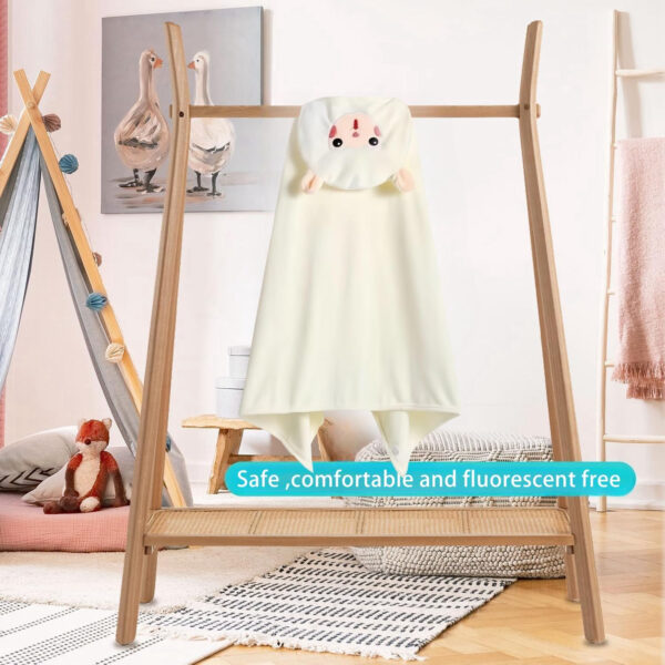 Toddler Hooded Bath Towel, 27.5"X55" Girl Boy Robe with Hood 1-6,Soft Absorbent Baby Bath Towels, Highly Absorbent Bathrobe Blanket Kids Shower Gifts,Toallas de Baño para Bebe