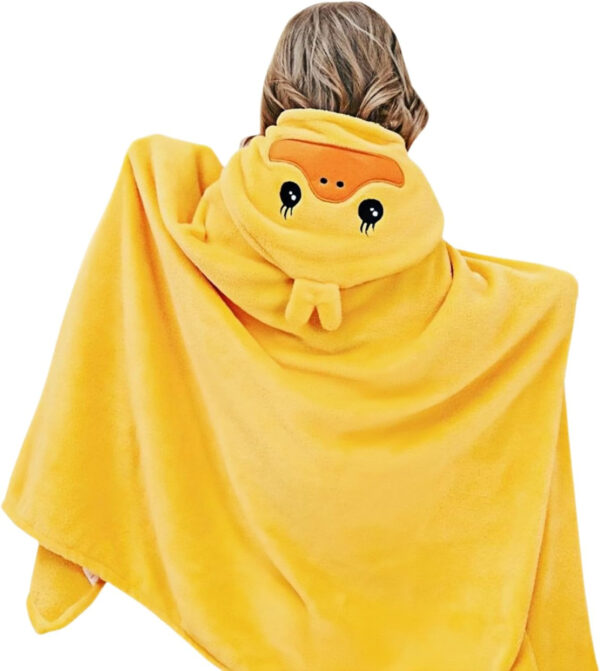 Toddler Hooded Bath Towel, 27.5"X55" Girl Boy Robe with Hood 1-6,Soft Absorbent Baby Bath Towels, Highly Absorbent Bathrobe Blanket Kids Shower Gifts,Toallas de Baño para Bebe