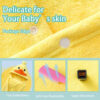 Toddler Hooded Bath Towel, 27.5"X55" Girl Boy Robe with Hood 1-6,Soft Absorbent Baby Bath Towels, Highly Absorbent Bathrobe Blanket Kids Shower Gifts,Toallas de Baño para Bebe