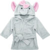 Mr. Pen Baby Animal Face Robe - Unisex, 0-9 Month, Plush, Elephant, Hooded Towel