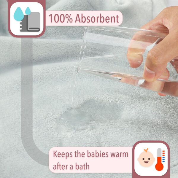 Mr. Pen Baby Animal Face Robe - Unisex, 0-9 Month, Plush, Elephant, Hooded Towel