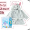 Mr. Pen Baby Animal Face Robe - Unisex, 0-9 Month, Plush, Elephant, Hooded Towel