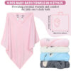 688af569cdfb26bf21a86a35eea88ef7f53ea8e146040c8dfd4f9.jpg Eccliy 4 Pack Baby Bath Towel Cute Animal Face Coral Fleece Baby Bath Towels Poncho Cape for Boy and Girl (Kitten, Puppy, Bear, Elephant)