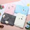 688af570556fba4a0b2f9f12c61efdbd4ec24d19a593f06e9e060.jpg Eccliy 4 Pack Baby Bath Towel Cute Animal Face Coral Fleece Baby Bath Towels Poncho Cape for Boy and Girl (Kitten, Puppy, Bear, Elephant)