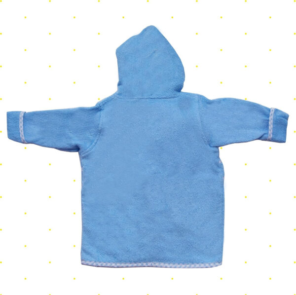 Spasilk Hooded Terry Bathrobe with Booties, Blue Plane, One Size