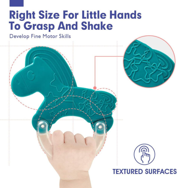 hahaland Baby Toys 0-6 Months - Baby Rattles Teething Toys 3-6 Month, Infant Toys 6-12 Months, Rattle Teether Grasping Shaker Toy Babies 3 4 5 6 Month Old Must Haves, Montessori Newborn Neutral Gifts