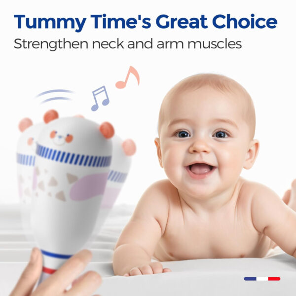 Evoceler Baby Toys, 2 Pac Dinosaur Rattles & Shaker Toys with Teether, Baby Maracas Sensory Toys for 0+M Babies, Soft Silicone BPA Free, Perfect Size for Grasp and Shake, Ideal Baby Boy Girl Toy Gift