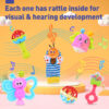 AZEN 18Pcs Baby Toys 6 to 12 Months, Baby Rattles 6-12 Months, Newborn Infant Toys 6-12 Month