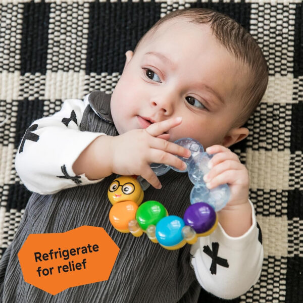 688b0598d4ac2be8bd3a193b781661a6bffeec4bde8b5e8914e79.jpg Baby Einstein Teether-pillar Rattle and Chill Teething Toy, Ages 3 months +
