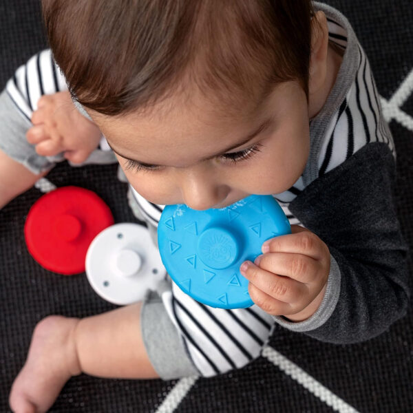 688b05c5d6bb2e9e0a7c32ed62cca6640837745eb90d8cd4b5057.jpg Baby Einstein Teether-pillar Rattle and Chill Teething Toy, Ages 3 months +
