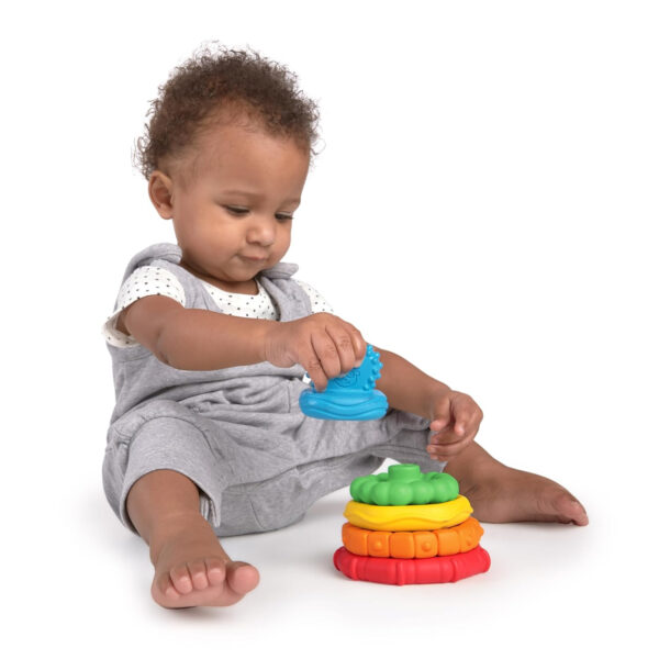 688b061de284075e7a8787035d2ebab594ffcd66434c1a49585b2.jpg Baby Einstein Teether-pillar Rattle and Chill Teething Toy, Ages 3 months +