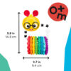 688b06362e428a4ec1f3dc7bbbcab2ed9cfbffd3521f6b9f340d1.jpg Baby Einstein Teether-pillar Rattle and Chill Teething Toy, Ages 3 months +