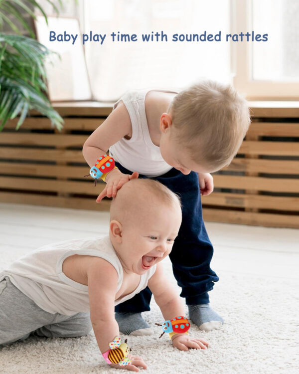 688b06c56a790bc3ca98647ae4ad3ab383e3303eb65175874d7f0.jpg Bloobloomax Baby Rattles Toys for 0-12 Month, Infant Girl Boy Toys for Babies 3-6 Months, Newborn Hand & Foot Toys for 0 to 9 Months, Baby Shower Gifts Set with Wrist Rattle Socks