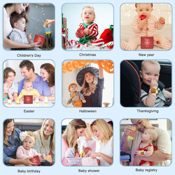 688b06d2b46254ba6e4cdb17233b8ee0b8afb0c53b468d0c911bf.jpg Bloobloomax Baby Rattles Toys for 0-12 Month, Infant Girl Boy Toys for Babies 3-6 Months, Newborn Hand & Foot Toys for 0 to 9 Months, Baby Shower Gifts Set with Wrist Rattle Socks