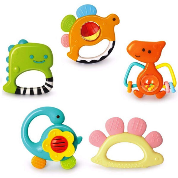 688b077b4e23a14bacb0418266663c703067395ed810ad6031643.jpg Baby Rattles Sets Teether, Shaker, Grab and Spin Rattle, Musical Toy Set, Early Educational Toys Gifts for 3, 6, 9, 12 Month Baby Infant, Newborn
