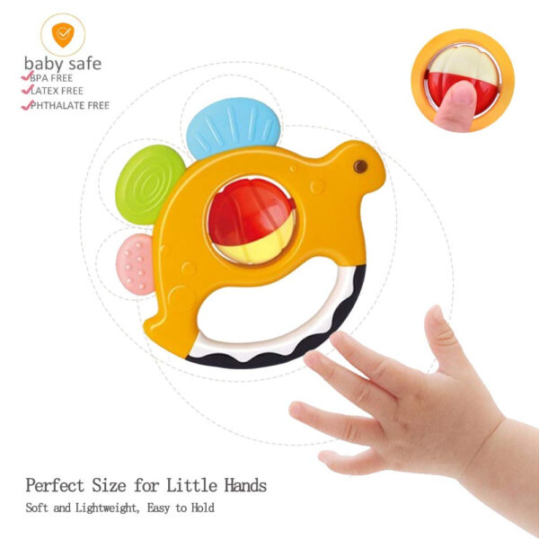 688b077f616ba0c37e2e259a086d1dbcdd517d3ddfe06c1ad9319.jpg Baby Rattles Sets Teether, Shaker, Grab and Spin Rattle, Musical Toy Set, Early Educational Toys Gifts for 3, 6, 9, 12 Month Baby Infant, Newborn
