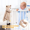 BEREST Baby Cry Sensor Sleep Soother, Heartbeat Bear Blanket Comforter Toy, Reduce Night Time Wake Ups, Helps Newborns Go to Sleep Faster & Stay Asleep Longer, Great Nursery Decor Infants Shower Gifts