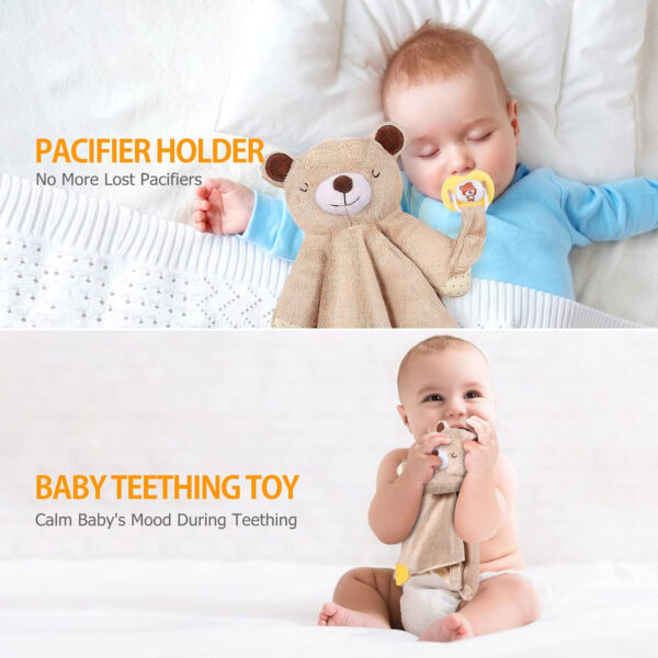 BEREST Baby Cry Sensor Sleep Soother, Heartbeat Bear Blanket Comforter Toy, Reduce Night Time Wake Ups, Helps Newborns Go to Sleep Faster & Stay Asleep Longer, Great Nursery Decor Infants Shower Gifts