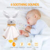 BEREST Baby Cry Sensor Sleep Soother, Heartbeat Bear Blanket Comforter Toy, Reduce Night Time Wake Ups, Helps Newborns Go to Sleep Faster & Stay Asleep Longer, Great Nursery Decor Infants Shower Gifts