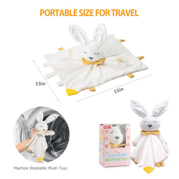 BEREST Baby Cry Sensor Sleep Soother, Heartbeat Bear Blanket Comforter Toy, Reduce Night Time Wake Ups, Helps Newborns Go to Sleep Faster & Stay Asleep Longer, Great Nursery Decor Infants Shower Gifts