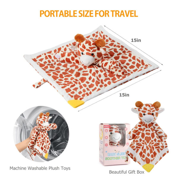 BEREST Baby Cry Sensor Sleep Soother, Heartbeat Bear Blanket Comforter Toy, Reduce Night Time Wake Ups, Helps Newborns Go to Sleep Faster & Stay Asleep Longer, Great Nursery Decor Infants Shower Gifts