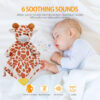 BEREST Baby Cry Sensor Sleep Soother, Heartbeat Bear Blanket Comforter Toy, Reduce Night Time Wake Ups, Helps Newborns Go to Sleep Faster & Stay Asleep Longer, Great Nursery Decor Infants Shower Gifts