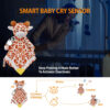 BEREST Baby Cry Sensor Sleep Soother, Heartbeat Bear Blanket Comforter Toy, Reduce Night Time Wake Ups, Helps Newborns Go to Sleep Faster & Stay Asleep Longer, Great Nursery Decor Infants Shower Gifts