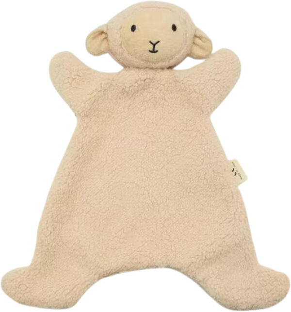 Teddy Bear Lovey Comforter Toy for Babies, Snuggle Toy Baby Girl & Boy, Nursery Soft Little Lovie for Newborns and up, Cuddly Plush Security Blanket Infants 0-6 Months, 12inch (Brown Bear)