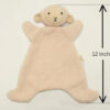 Teddy Bear Lovey Comforter Toy for Babies, Snuggle Toy Baby Girl & Boy, Nursery Soft Little Lovie for Newborns and up, Cuddly Plush Security Blanket Infants 0-6 Months, 12inch (Brown Bear)