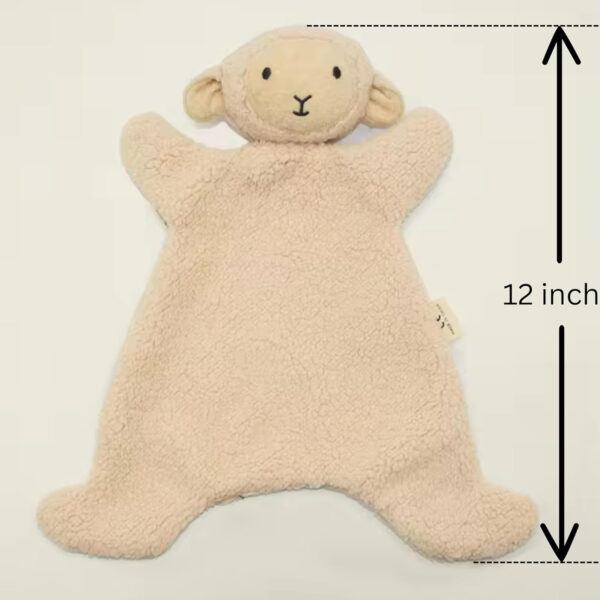 Teddy Bear Lovey Comforter Toy for Babies, Snuggle Toy Baby Girl & Boy, Nursery Soft Little Lovie for Newborns and up, Cuddly Plush Security Blanket Infants 0-6 Months, 12inch (Brown Bear)