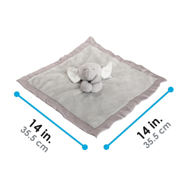 KIDS PREFERRED Carter's Baby Blanket Unisex Loveys for Babies Essentials, Newborn Boys and Girls Security Blankets with Soft Minky Fabric, Snuggle Toy Plush Stuffed Animal - Grey Elephant