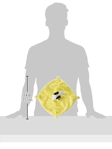 Burt's Bees Baby Baby Plush Toy Lovey, Hold Me Bee Stuffed Security Blanket, Infants Comfort Object, Made with Organic Velour Shell with Polyester, Sunshine Color, Size 12x12x3 Inches