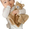 Loveys for Babies - Ultra-Soft Baby Lovey & Security Blankets for Babies, 12x12, Bunny & Bear, Soothing Comforter, Machine Washable, Perfect, Stroller & Bedtime Companion (Brown Bear)